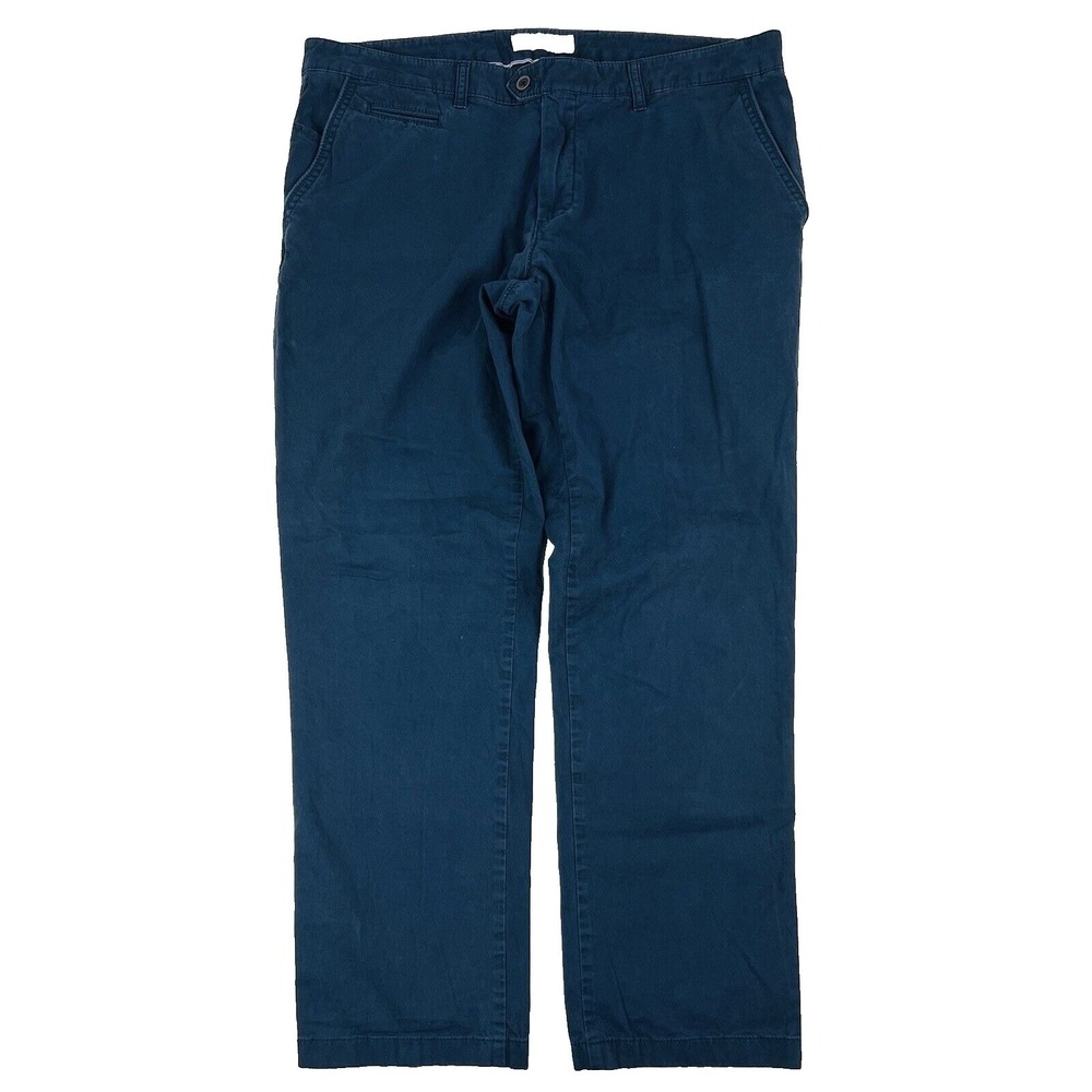 BRAX Feel Good Blue Everest‎ Cotton Elastane Chino Pant Mens Size 38X30